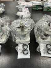 Load image into Gallery viewer, Compact Multi-Lens Stereo Microscope with Angled Head, Metal Pillar Stand, Top Lighting
